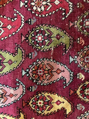 Lot 45 - A large Persian Bidjar wool runner