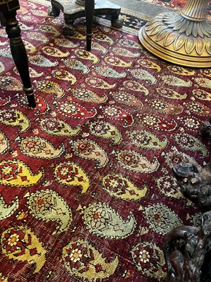 Lot 45 - A large Persian Bidjar wool runner