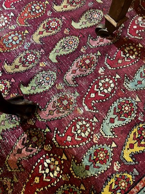 Lot 45 - A large Persian Bidjar wool runner