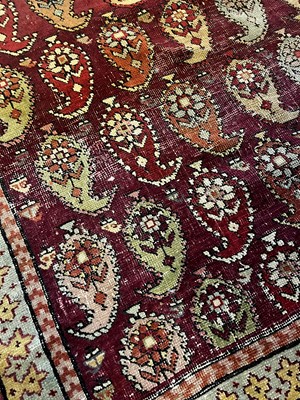 Lot 45 - A large Persian Bidjar wool runner