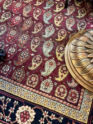 Lot 45 - A large Persian Bidjar wool runner