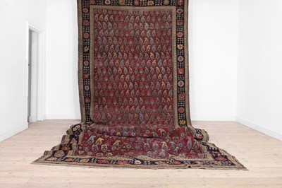 Lot 45 - A large Persian Bidjar wool runner
