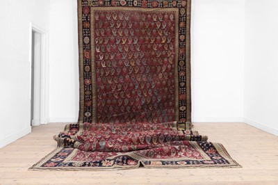 Lot 45 - A large Persian Bidjar wool runner