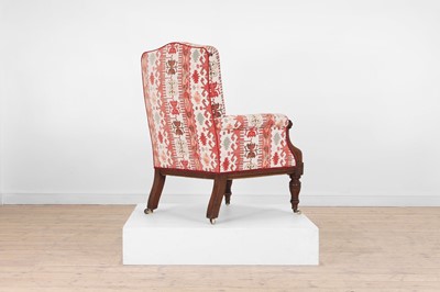 Lot 138 - A William IV walnut armchair