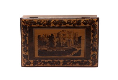 Lot 129 - A Tunbridge Ware Hever Castle box