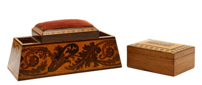 Lot 138 - A Tunbridge Ware sewing box