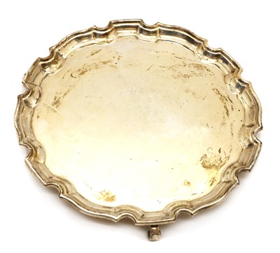 Lot 24 - A silver waiter
