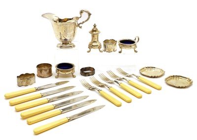 Lot 44 - A collection of silver items