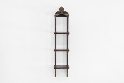 Lot 26 - A set of Regency-style chinoiserie hanging shelves