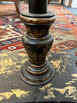 Lot 63 - An export lacquered floor lamp