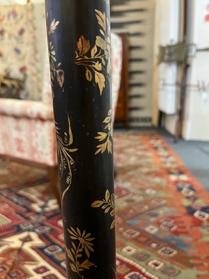 Lot 63 - An export lacquered floor lamp