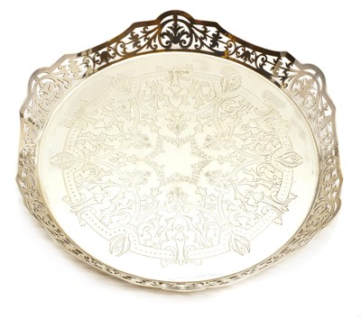 Lot 11 - A silver salver