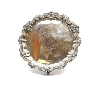 Lot 64 - A George VI silver salver