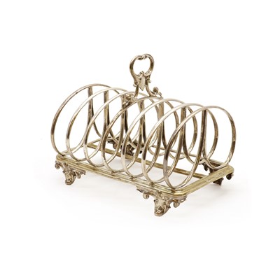 Lot 55 - A Victorian seven-bar toast rack