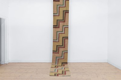 Lot 404 - A flat-weave wool runner