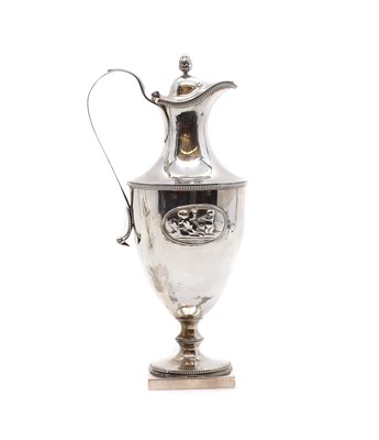 Lot 2 - A George III silver ewer and cover