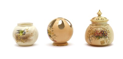 Lot 84 - A group of Royal Worcester blush ivory porcelain