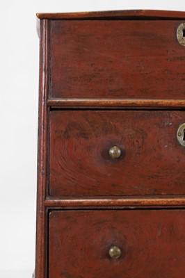Lot 137 - A small painted oak and elm chest