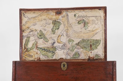 Lot 137 - A small painted oak and elm chest