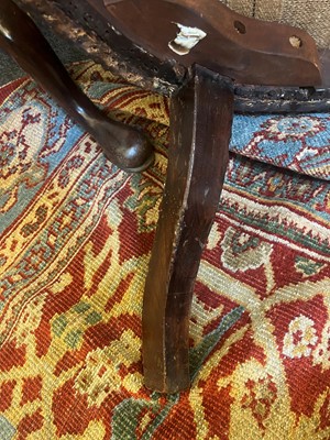 Lot 113 - A George III mahogany barrel-back armchair