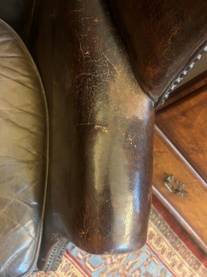 Lot 113 - A George III mahogany barrel-back armchair