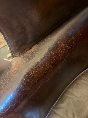 Lot 113 - A George III mahogany barrel-back armchair