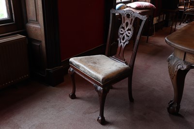 Lot 38 - A set of fifteen George II style dining chairs