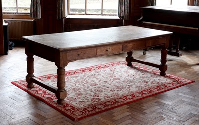 Lot 35 - An oak library table