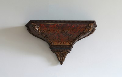 Lot 46 - A boulle work clock bracket