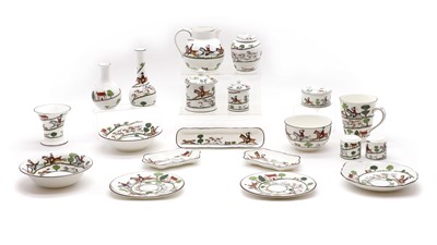 Lot 66 - A composed Wedgwood and Coalport porcelain tea service
