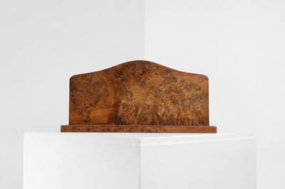 Lot 109 - A burr yew wood desk stand