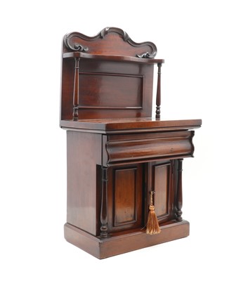 Lot 141 - A miniature mahogany chiffonier