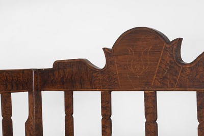 Lot 194 - A painted pine box settle