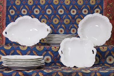 Lot 338 - A Limoges porcelain dessert service