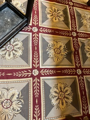 Lot 116 - A needlepoint wool carpet of Robert Adam design