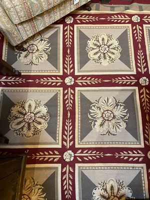 Lot 116 - A needlepoint wool carpet of Robert Adam design