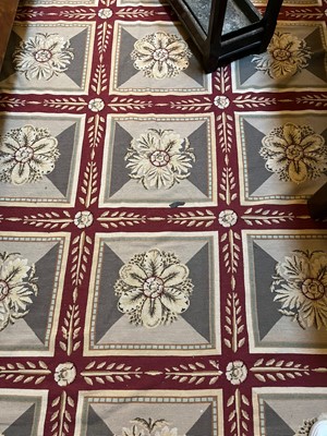 Lot 116 - A needlepoint wool carpet of Robert Adam design