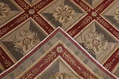 Lot 116 - A needlepoint wool carpet of Robert Adam design