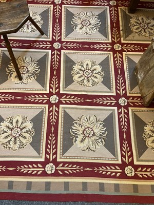 Lot 116 - A needlepoint wool carpet of Robert Adam design