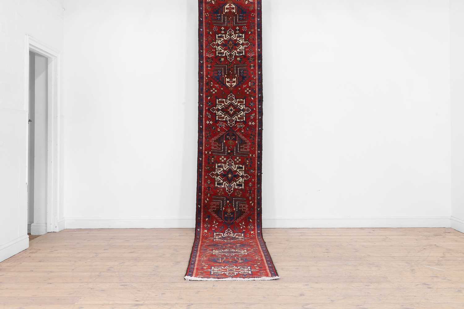Lot 224 - An Heriz wool runner
