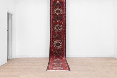 Lot 224 - An Heriz wool runner