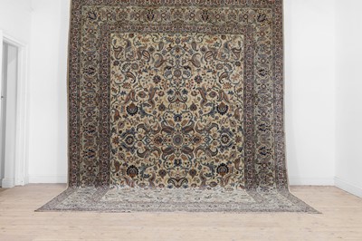 Lot 20 - A Kashan wool carpet