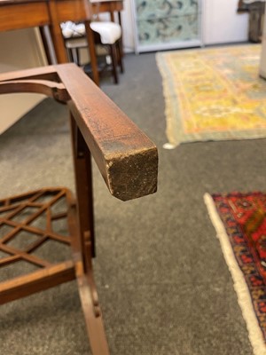 Lot 66 - A set of four George III-style mahogany 'cockpen' elbow chairs