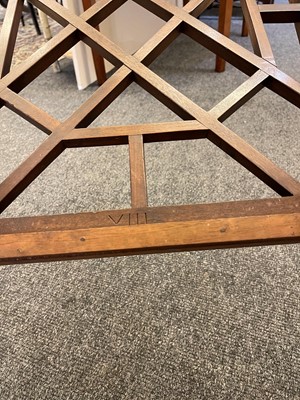 Lot 66 - A set of four George III-style mahogany 'cockpen' elbow chairs