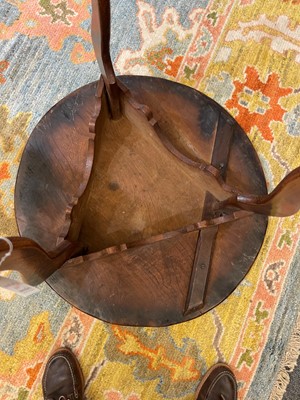 Lot 56 - A George III elm cricket table