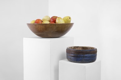 Lot 257 - A sycamore dairy bowl
