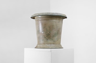 Lot 468 - A painted toleware planter