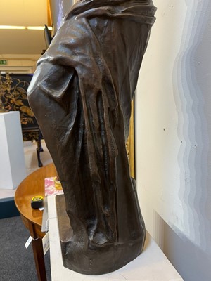 Lot 158 - A patinated bronze figure after the antique