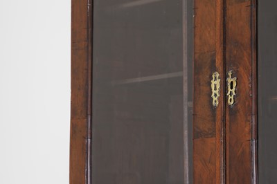 Lot 108 - A George II walnut bureau bookcase
