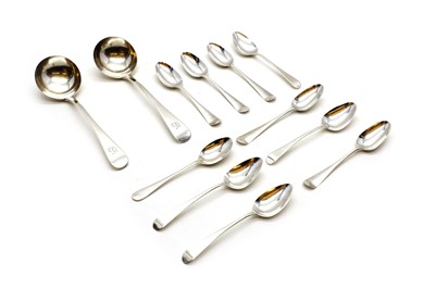 Lot 22 - A collection of George III silver spoons